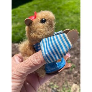 Vintage 1979 Fisher Price My Friend Mickey Squirrel Finger Puppet 960 Plush Toy